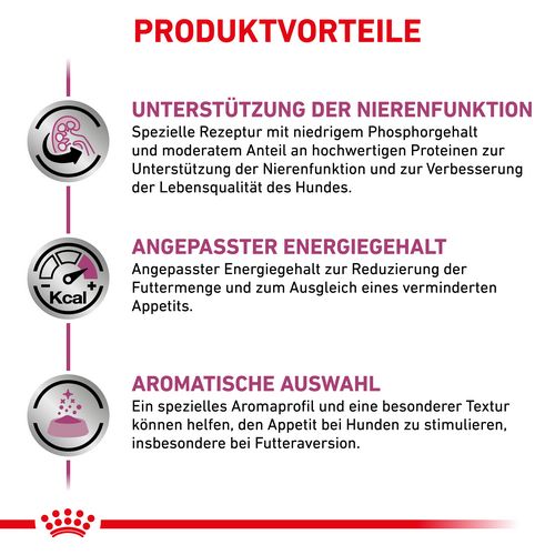 Royal Canin Veterinary RENAL Mousse Nassfutter Vorteile