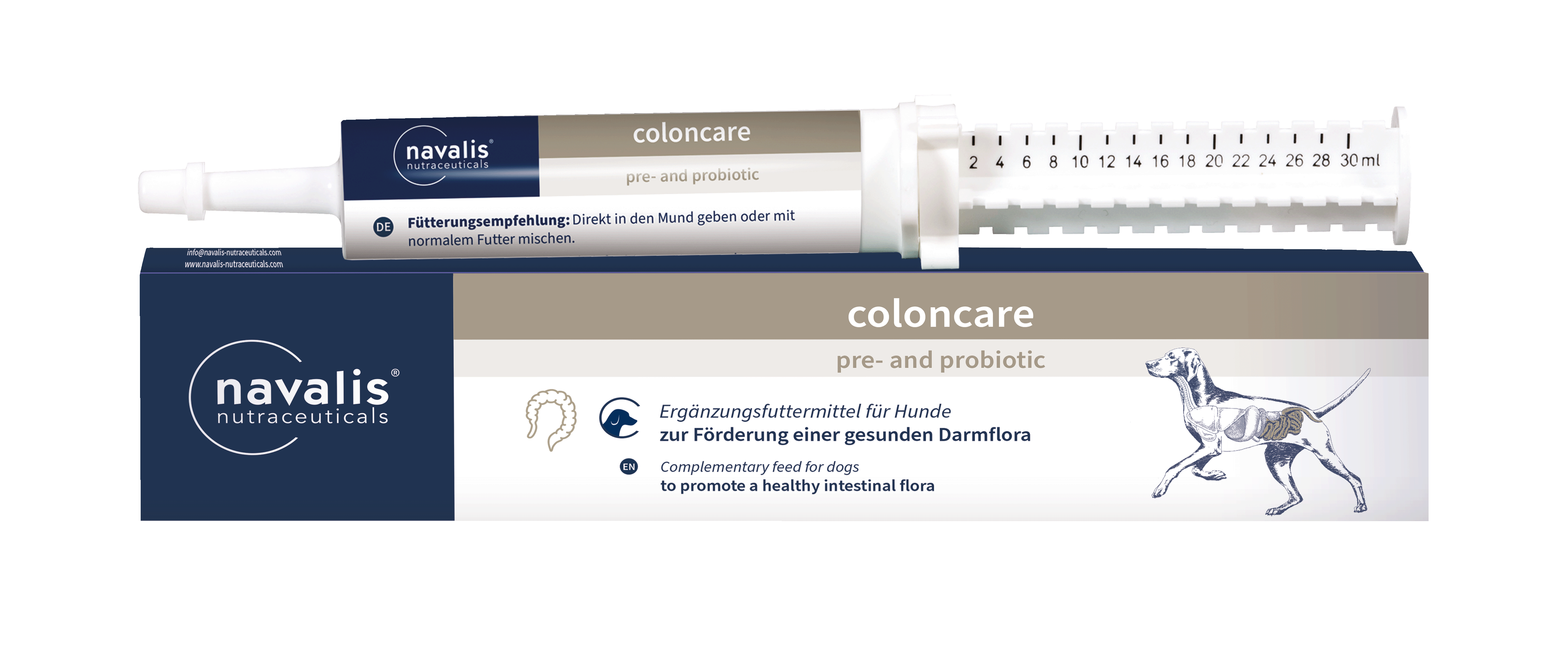 Navalis - COLONCARE PRE- AND PROBIOTIC Paste Dog - Doser - 30 ml