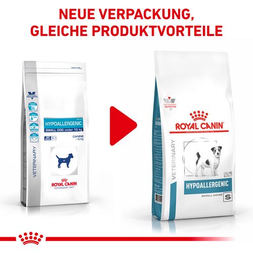 Royal Canin Veterinary HYPOALLERGENIC SMALL DOGS Trockenfutter für Hunde 3,5 kg