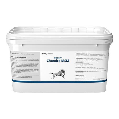 Allequin Chondro MSM Ergänzungsfuttermittel 3 kg für das Pferd zur Unterstützung der Gelenke von almapharm Allequin Chondro MSM Ergänzungsfuttermittel 3 kg für das Pferd zur Unterstützung der Gelenke von almapharm