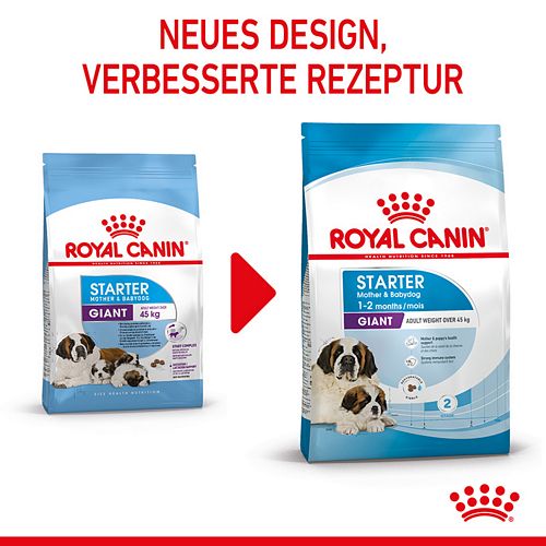 Royal Canin GIANT Starter für tragende Hündin und Welpen sehr großer Rassen 15 kg 