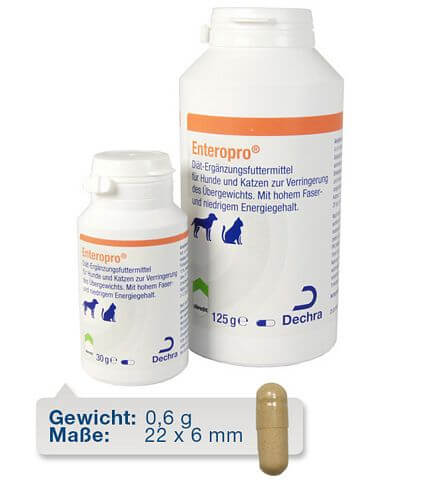 Dechra - Enteropro® Diät-Erganzungsfuttermittel für Hunde und Katzen 250 Kapseln
