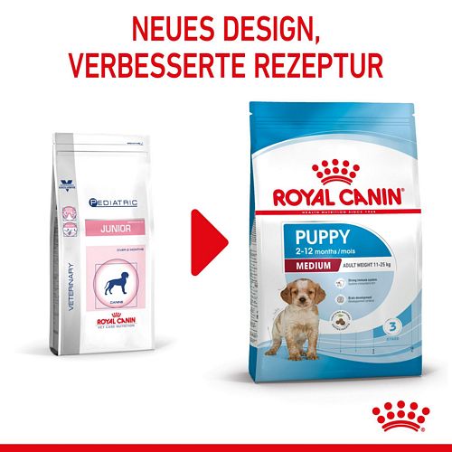 Royal Canin MEDIUM Puppy Trockenfutter für Welpen mittelgroßer Hunderassen 15 kg