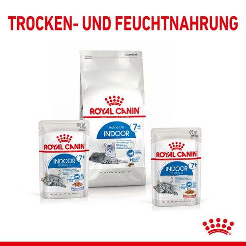 Royal Canin INDOOR 7+ Sterilised in Gelee Nassfutter für Wohnungskatzen ab 7 Jahren