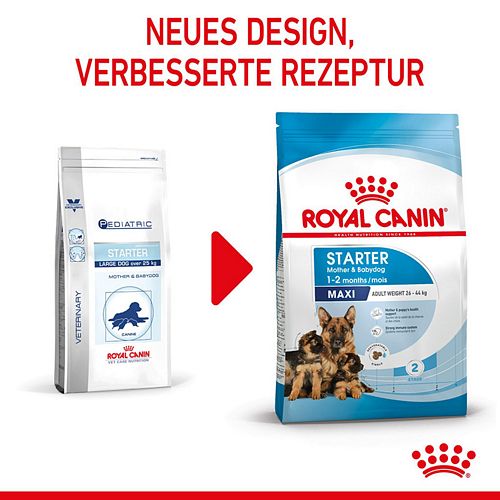 Royal Canin MAXI Starter für tragende Hündin und Welpen großer Rassen 15 kg