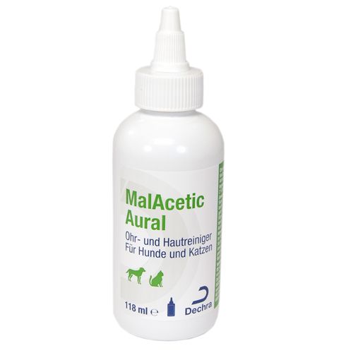 Dechra - MalAcetic Aural - Hautreiniger für Hunde und Katzen 118ml