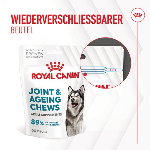 Royal Canin - JOINT & AGEING CHEWS ADULT SUPPLEMENTS wiederverschliessbarer Beutel
