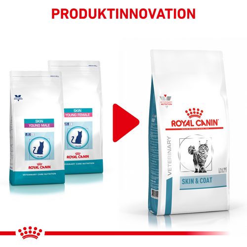 Royal Canin Veterinary SKIN & COAT  Trockenfutter für Katzen 1,5 kg