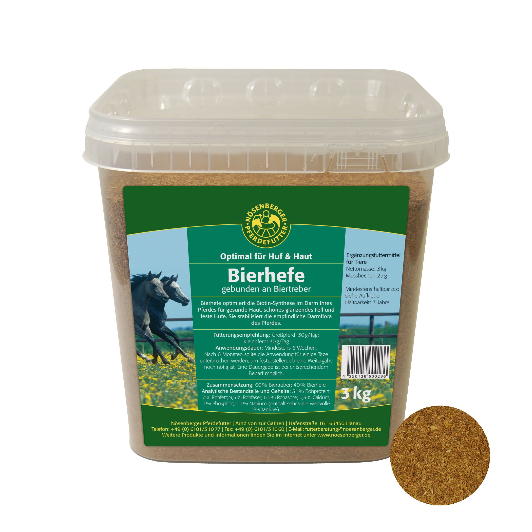 Nösenberger Bierhefe 3 kg Eimer