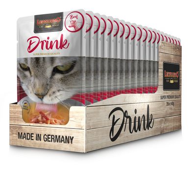 Leonardo - Katzenfutter - Drink - BEEF - 20 x 40 g