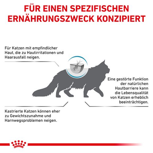 Royal Canin Veterinary SKIN & COAT  Trockenfutter für Katzen 1,5 kg