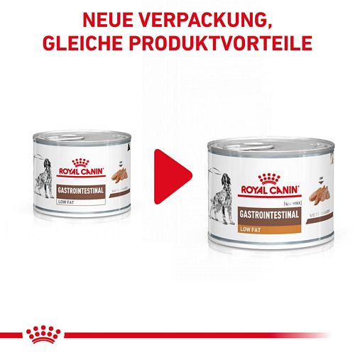 Gastrointestinal Low Fat Canine 12x200g Nassfutter bei Magen-& Darmproblemen von Royal Canin