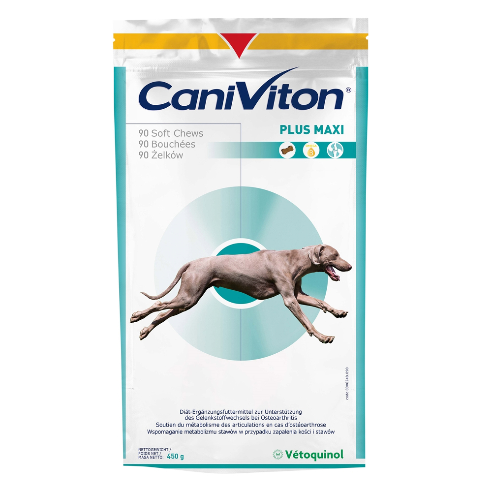 Vetoquinol Caniviton plus maxi 90 chews