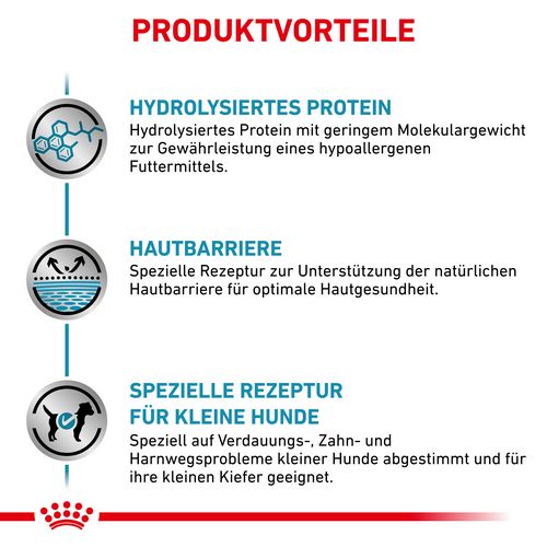 Royal Canin Veterinary HYPOALLERGENIC SMALL DOGS Trockenfutter für Hunde 3,5 kg