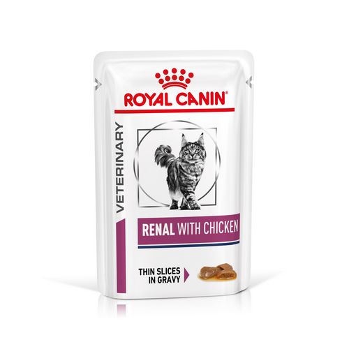 Royal Canin Veterinary RENAL HUHN Nassfutter für Katzen 12 x 85 g