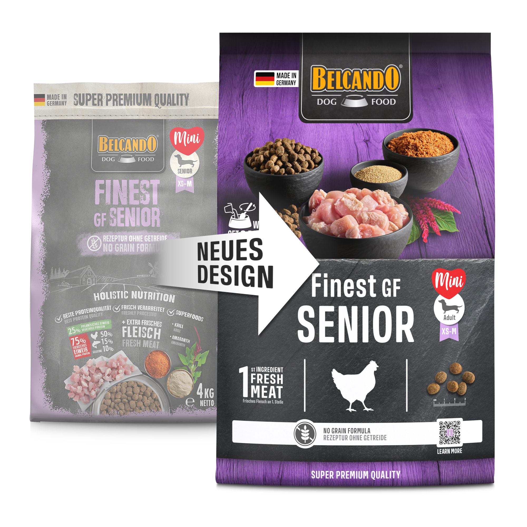 Belcando - SENIOR - 4 kg - Hundefutter - getreidefrei - FINEST GF SENIOR
