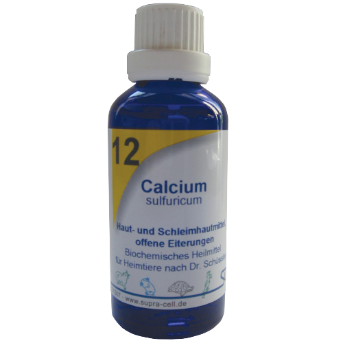 Supra-Cell Schüßler Salze für Heimtiere Nr. 12 Calcium sulfuricum