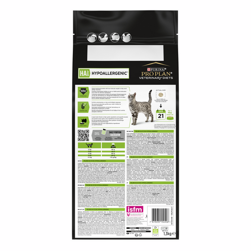 Purina PRO PLAN Veterinary Diets HA HYPOALLERGENIC KATZE 1,3 kg