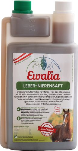Ewalia - LEBER NIERENSAFT für Pferde - 1 L