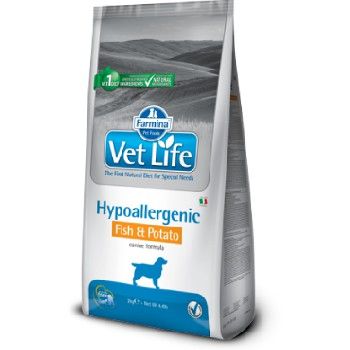 Farmina Vet Life Dog Hypoallergenic Fish & Potato 2kg Trockenfutter für Hunde