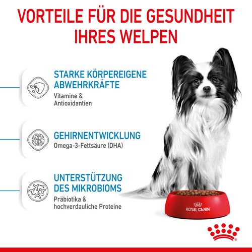 Royal Canin X-SMALL Puppy Trockenfutter Vorteile