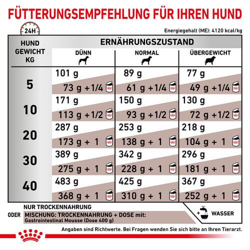 Royal Canin Veterinary GASTROINTESTINAL Trockenfutter für Hunde 15 kg