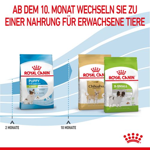 Royal Canin X-SMALL Puppy Trockenfutter für Welpen sehr kleiner Hunderassen 500 g