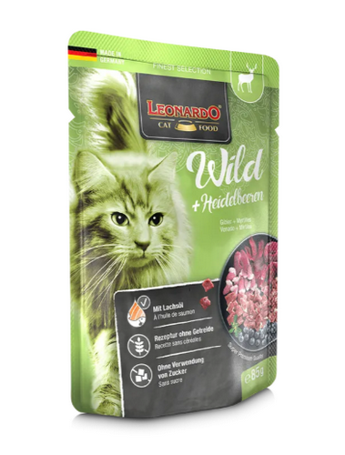 Leonardo - Katzenfutter - Finest Selection - WILD & BLUEBERRY - 16 x 85 g