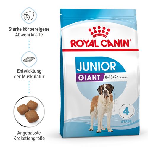 Royal Canin GIANT Junior Welpenfutter trocken für sehr große Hunde 15 kg