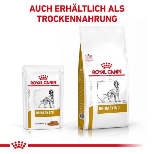 Royal Canin Veterinary URINARY S/O Feine Stückchen in Soße Nassfutter für Hunde 12 x 100 g