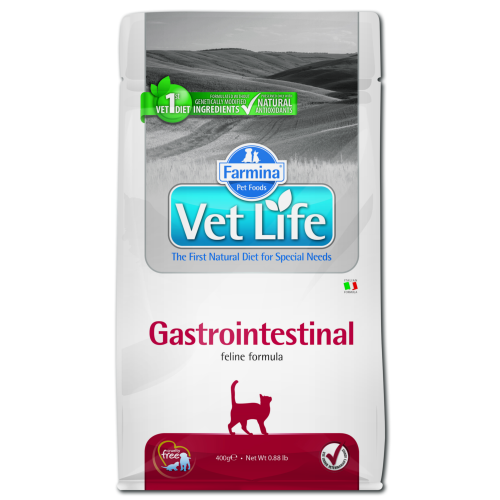 vet-life-400g_156FMWmk0PAlx2 Farmina Vet Life Cat Gastro-Intestinal Trockenfutter für Katzen verschiedene Größen