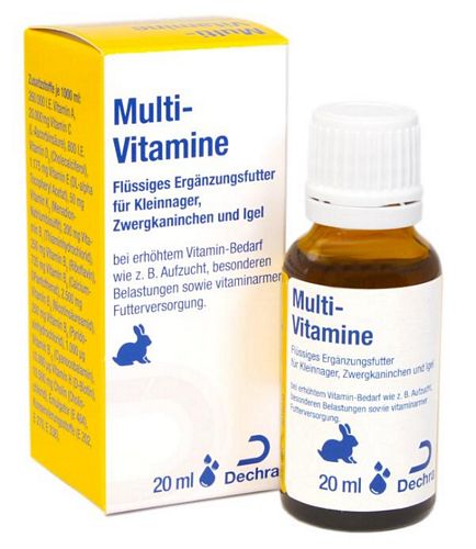 Albrecht Multi-Vitamine Lösung für Kleinnager, Zwergkaninchen und Igel