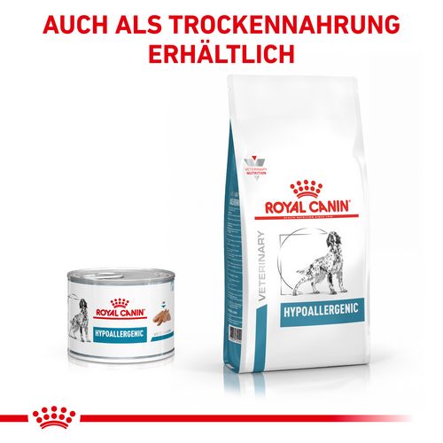 Royal Canin Veterinary HYPOALLERGENIC Mousse Nassfutter für Hunde  12x 200 g