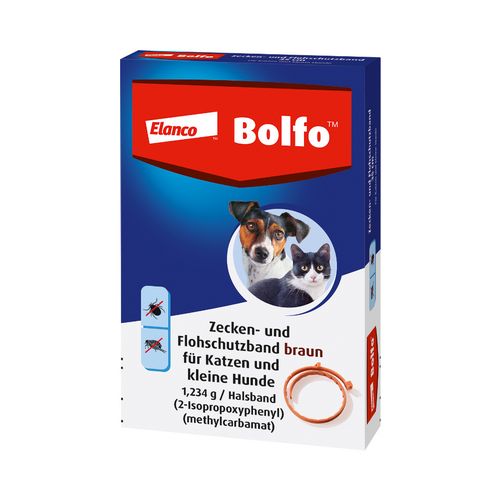 Bolfo® Zecken und Flohschutzband braun für Katzen und kleine Hunde 35 cm von Elanco