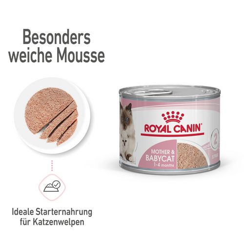 Royal Canin MOTHER & BABYCAT Mousse für tragende Katzen und Kitten