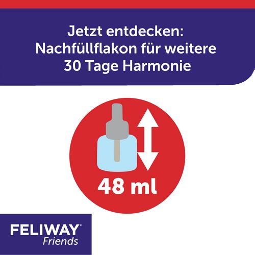 FELIWAY® Friends Nachfüllflakon 48ml -   reduziert Konfliktverhalten zwischen Katzen