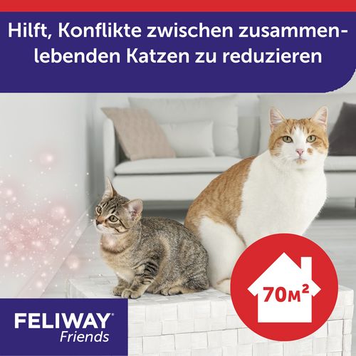 FELIWAY® Friends Nachfüllflakon 48ml -   reduziert Konfliktverhalten zwischen Katzen