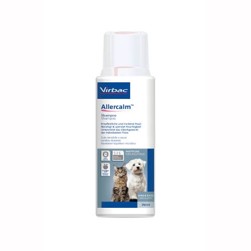 Allerderm Empfindliche Haut Shampoo 250 ml bei Juckreiz für Hunde von Virbac