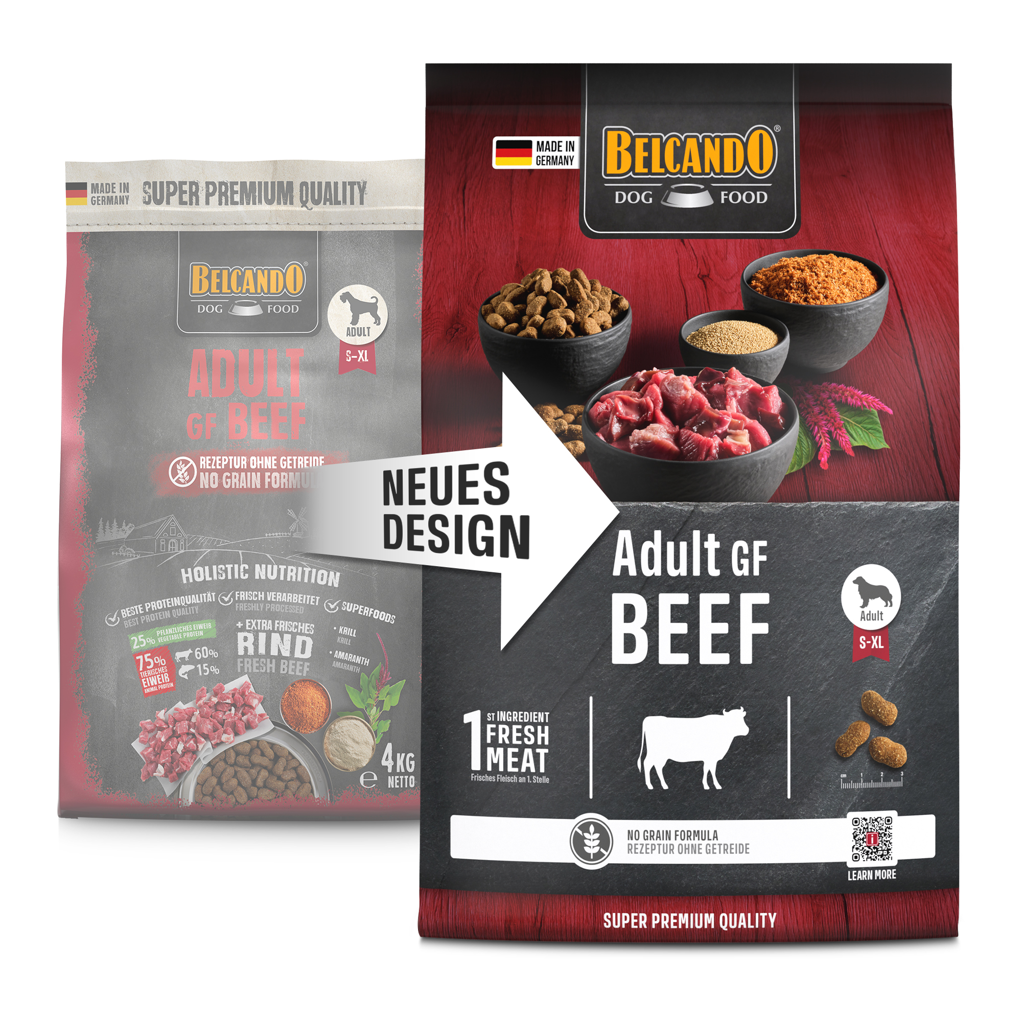 Belcando - ADULT - 4 kg - Hundefutter - getreidefrei - GF BEEF