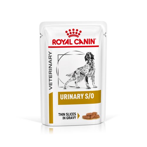 Royal Canin Veterinary URINARY S/O Feine Stückchen in Soße Nassfutter für Hunde 12 x 100 g