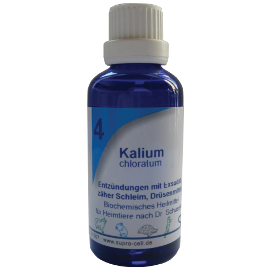 Supra-Cell Schüßler Salze für Heimtiere Nr. 4 Kalium chloratum