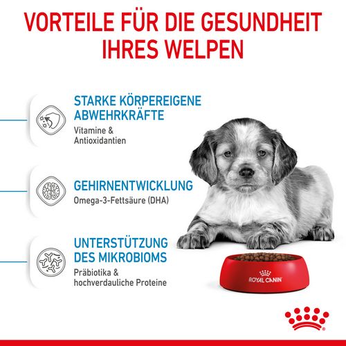 Royal Canin MEDIUM Puppy Trockenfutter für Welpen mittelgroßer Hunderassen 4 kg