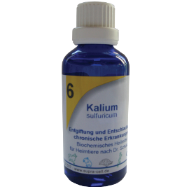 Supra-Cell Schüßler Salze für Heimtiere Nr. 6 Kalium sulfuricum