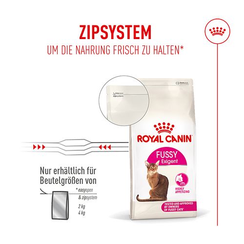 Royal Canin Fussy Exigent Trockenfutter Katze Zipper