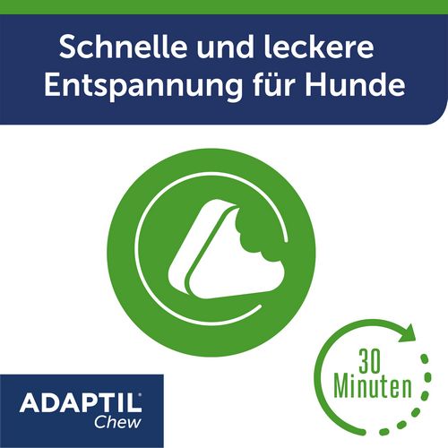 ADAPTIL Chew 30 Stück - Anti Stress Snack für Hunde Wirkt nach 30 Minuten