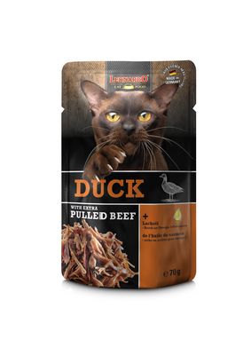Leonardo - Katzenfutter - DUCK + extra pulled Beef