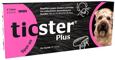 TICSTER Plus Spot-on Lösung für Hunde 10 - 25 kg 6 x 3,0 ml