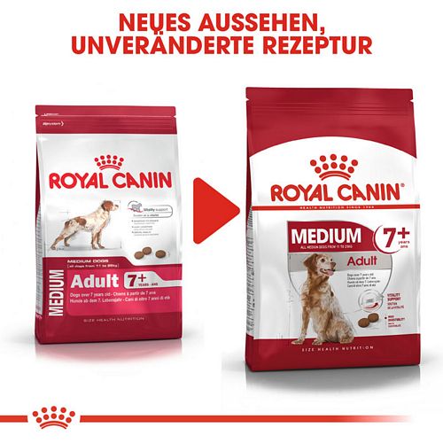Royal Canin MEDIUM Adult 7+ Trockenfutter für ältere mittelgroße Hunde