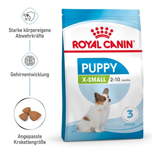 Royal Canin X-SMALL Puppy Trockenfutter für Welpen sehr kleiner Hunderassen