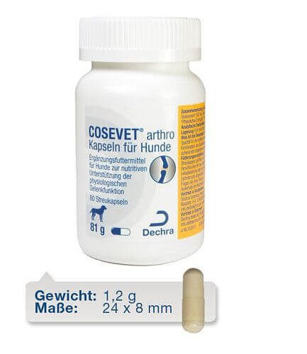 Dechra - COSEVET® arthro Tabletten - Ergänzungsfuttermittel für Hunde - 80 Tabletten